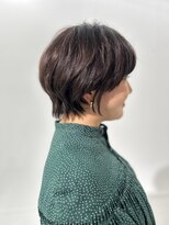 アヴァンス プロデュース バイ エガオ 大阪梅田店(AVANCE. PRODUCED by EGAO)&nbsp;丸みショート＋骨格補正カット【梅北５０代髪型】白髪染め