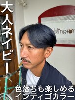 パディントン(Paddington) ブリーチ必須のネイビー→グレージュの変化がかっこいい！