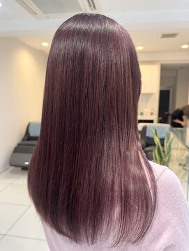 アミティ(AMITY) 酸性縮毛矯正×ラベンダーピンク