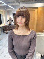 テトラ バイ ネオリーブ 横浜西口店(tetra by neolive)&nbsp;ウルフカット　ブリーチ無し　ブラウン　透明感　横浜