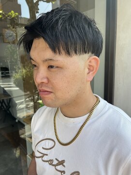 アップバング／メンズ／ショート／押上