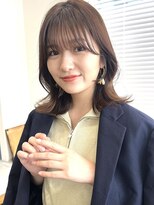 コート 表参道(Cote)&nbsp;美髪レイヤーカットオリーブグレージュグレージュカラー顔まわり