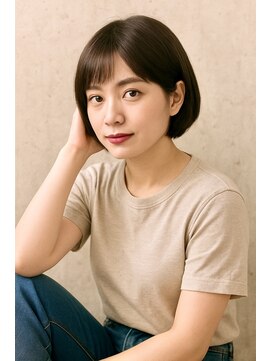 ヘアーディープ(hair deep) ミニボブ×ダークアッシュ