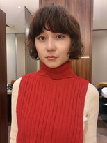 ビュートリアム265(BEAUTRIUM 265) ★ヘーゼルブラウン秋カラーボブくせ毛活かしボブパーマ銀座20代