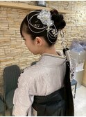 成人式/卒業式セット☆お団子/花かんむり/シニヨン/和装/袴/上品