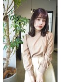ミディアムレイヤーカット＊アッシュベージュ