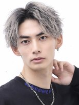 アーリー(Ali'i)&nbsp;ソフトツイストパーマアップバングショートセンターパートメンズ