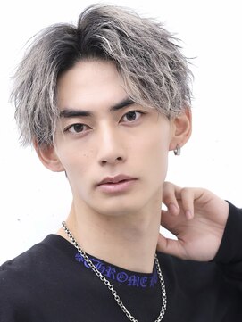 アーリー(Ali'i) ソフトツイストパーマアップバングショートセンターパートメンズ