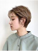 大人ショート/レイヤーカット/ショートボブ/ハイライト