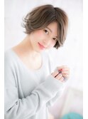 クール＆リラクシーな前下がりマッシュ