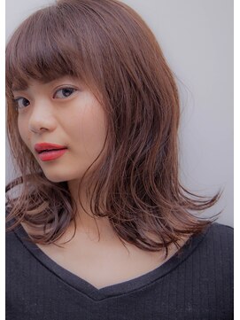 ヘアメイク エイト キリシマ(hair make No.8 kirishima) 〔No.8 中村〕ライラックカラー 外ハネレイヤー