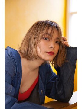 エイミー(Aimee) Aimee グランジュボブ×3Dハイトーンベージュ