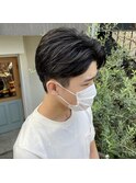 men's かきあげスタイル