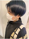 (akiko)ネイビーブルー×ハンサムショート