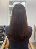 20代30代ロング　ラベンダーブラウン