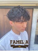 波巻きパーマ