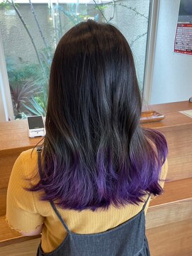 ヘアーメイクポリッシュ 久世店 グラデーションカラー/パープル