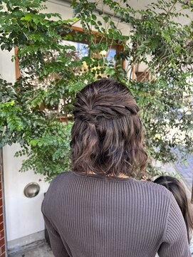 ヘアーラボ ハチ(HAIR LABO HACHI) 七五三ママさんハーフアップアレンジ