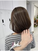 白髪ぼかしハイライト