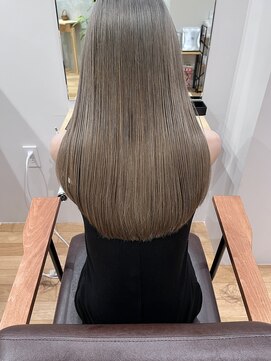 リエート 四条河原町(Lieto) 【ゲストフォト】髪質改善で艶は必須のグレージュカラー