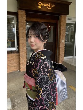 グランジュテ(grandjute) イルミナカラー★ハイライト★縮毛矯正★トリートメント那覇