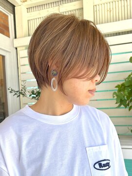 リシェア(re.share) くびれショート/ミルクティーベージュ/ダブルカラー