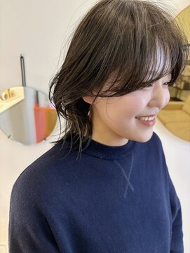 エダメ(EDAME) レイヤー/顔まわり/ミディアムヘア
