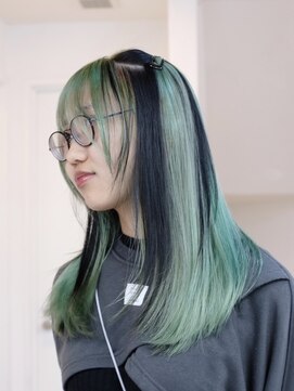 ミーム 原宿 表参道(meme) 派手色でも怖くない◎ミントグリーンデザイン