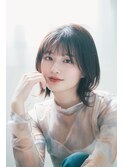 レイヤーボブ／外はね/20代／30代