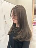 カット+顔周り韓国風パーマ+ 髪質改善オ-ジュア4StepTR
