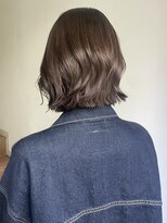 サンク 原宿 表参道(cinq) ヘーゼルベージュブルベ冬ブリーチなしダブルカラー