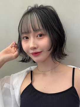 ロンド ストラーダ 心斎橋(Lond strada) レイヤーボブ×ハイトーン[心斎橋/髪質改善]