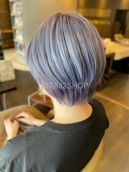 スーパーカット キタサンジュウニショップ(SUPER CUT KITA32SHOP)の写真/髪のお悩みや骨格に合わせて似合うショートをご提案♪ハイライトをプラスして立体感をつくるのもおすすめ◎