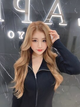 ラピス 渋谷本店(Lapis) ミルクティーベージュ/ブリーチなし/レイヤーカット/髪質改善