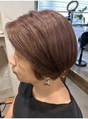 40代50代ショート小顔ボブ