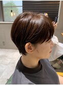ショートカット20代30代40代前髪あり面長丸顔ショートボブ