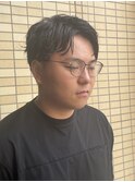 MEN’S HAIR/ブルーブラック/フェザーパーマ/柏