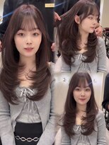 シュガー(Sugar)&nbsp;レイヤーカット/ワンホンヘア/韓国ヘア/顔まわり/大阪/梅田