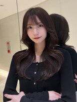 ロンドウル 熊本(Lond ulu)&nbsp;ミディアムヘア/暗めカラー/デザインカラー/韓国ヘア/髪質改善