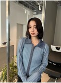 前下がりボブ/韓国風レイヤー/似合わせ/透明感