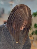 ジ エクト リアン 箕面店(The Ect Lien)&nbsp;似合わせカット◆切りっぱなしボブ×透明感カラー