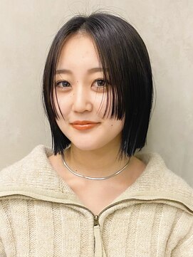 ディルト 代々木上原(DILT) 大人ナチュラル姫カットミディ顔まわりレイヤー切りっぱなしロブ