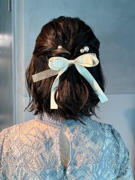 シャルムバイケンジ(Charm.by KENJE) 【ボブ】ハーフアップスタイル