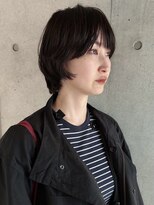 アンガーデン(Une GARDEN) ショートボブ/ボブ/ショート/暗めオリーブ/ニュアンスパーマ