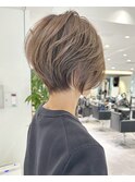 丸顔面長40代50代60代×絶壁解消大人美人ショートs