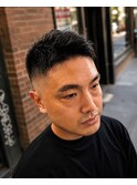 メンズカットフェード眉毛カット