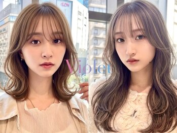 バイオレット ヨコハマ(Violet Yokohama)の写真/芸能人も御用達◎「初めて理想以上の顔周りに…！」の口コミ多数◎レイヤーカット×髪質改善カラーで超話題