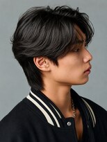 エルマーク 本山(L-MARK)&nbsp;フェザーパーマ/ニュアンスパーマ/センターパート/メンズ