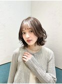 レイヤーボブ/ミルクティーベージュ/髪質改善/顔周り/立川