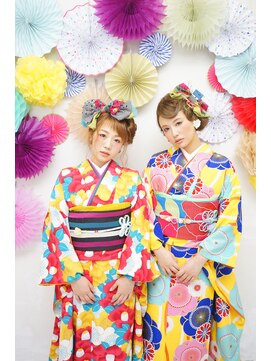 ヘアメイクアンドセットサロン リッコ(Hair make&set salon Ricco) 成人式振袖着付けとヘアセット　＜梅田　茶屋町　Ricco＞